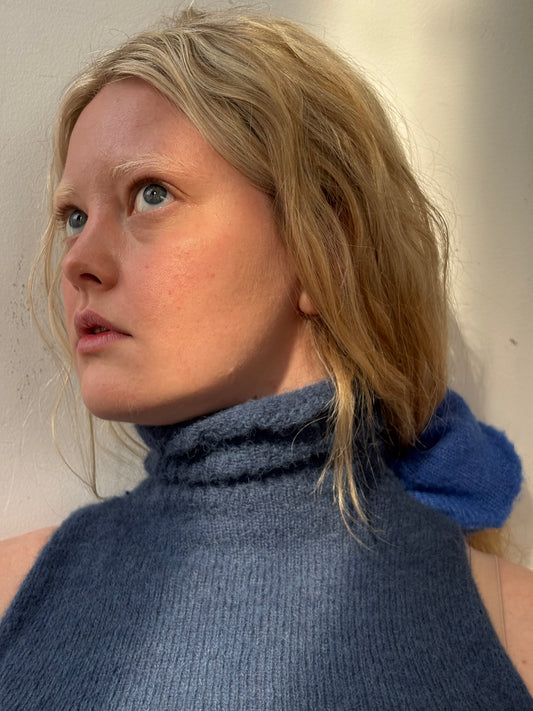 Blue Turtleneck Tank