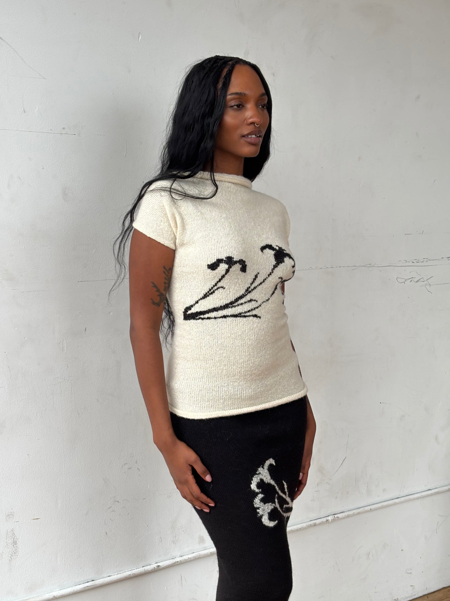 White Flora Top